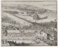 Detail of the Park at Enghien (right half), 1685. Creator: Romeyn de Hooghe