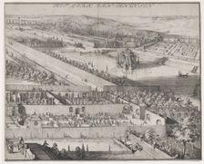 Detail of the Park at Enghien (right half), 1685. Creator: Romeyn de Hooghe