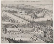 Detail of the Park at Enghien (right half), 1685. Creator: Romeyn de Hooghe
