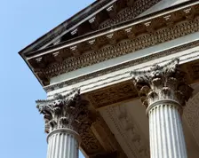 Detail of the portico of Chiswick House, London, c2000s(?)