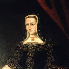Detail of the portrait Juana la Loca (1479-1555), Queen of Castile and daughter of the Catholic…