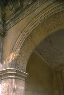Detail of the porch at Kirby Hall, Northamptonshire, 1998. Artist: N Corrie