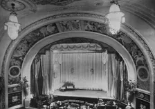 Detail of the proscenium and stage - Regent Theatre, Brighton, Sussex, 1922