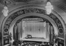 Detail of the proscenium and stage - Regent Theatre, Brighton, Sussex, 1922