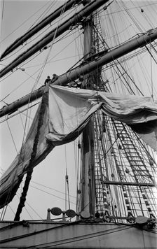 Detail of the rigging of the Pamir c1945-c1965. Artist: SW Rawlings