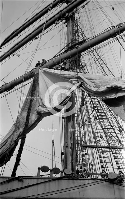 Detail of the rigging of the 'Pamir', c1945-c1965. Artist: SW Rawlings