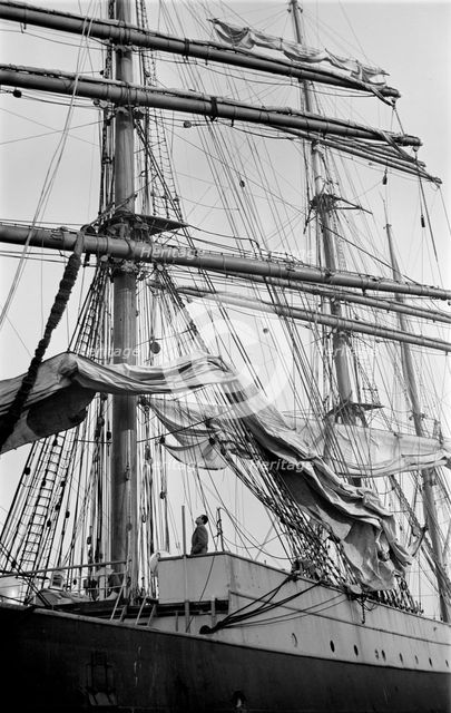 Detail of the rigging of the 'Pamir', c1945-c1965. Artist: SW Rawlings