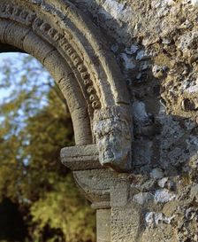 Detail of the south doorway of the lodgings, Thetford Priory, Norfolk, c2000s(?)