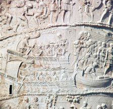 Detail of Trajan's column, showing resupplying