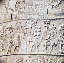 Detail of Trajan's column, showing surrender to the Romans, 2nd century