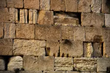 Detail of Western Wall, Jerusalem, Israel, 2013. Creator: LTL