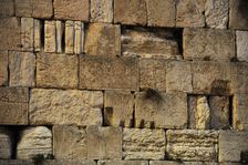 Detail of Western Wall, Jerusalem, Israel, 2013. Creator: LTL