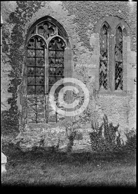 Detail of windows at a church probably in Worcestershire, c1938. Creator: Marjory L Wight.