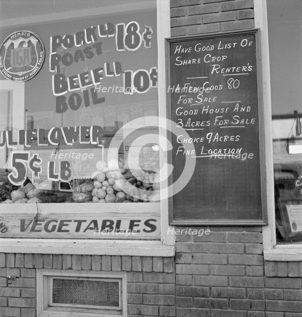 Detail on main street of Nyssa, Oregon, 1939. Creator: Dorothea Lange.