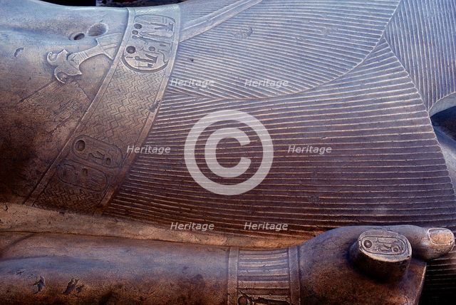 Detail from colossal statue of Rameses II, Memphis, Egypt, c13th century BC. Artist: Unknown
