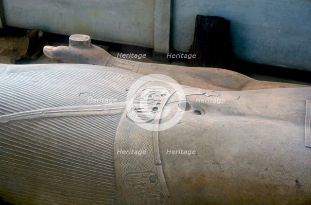 Detail from colossal statue of Rameses II, Memphis, Egypt, c13th century BC. Artist: Unknown