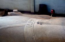 Detail from colossal statue of Rameses II, Memphis, Egypt, c13th century BC