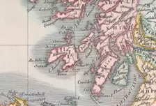 Detail from a map of Scotland, (c1800?). Creator: John Cary