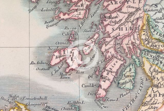 Detail from a map of Scotland, (c1800?). Creator: John Cary.