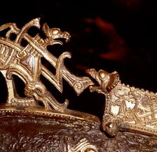 Detail from a neck-yoke for horses, Sollested, Funen, Denmark, 10th century