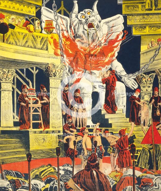 Detail from a poster promoting Cabiria, published 1914 (colour lithograph)