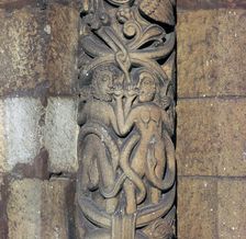 Detail from Lincoln Cathedral, 12th century