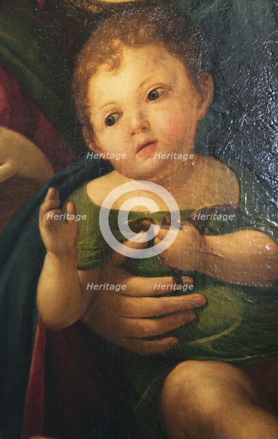 Detail from 'Madonna and Child with Mary Magdalene, St Catherine, and two Saints', 1504. Artist: Alvise Vivarini