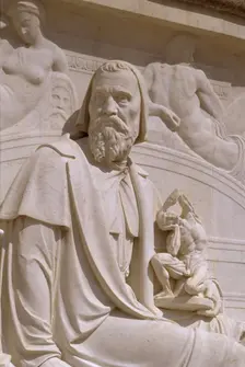 Detail from the Albert Memorial, Kensington Gardens, London, 1998. Creator: J Richards