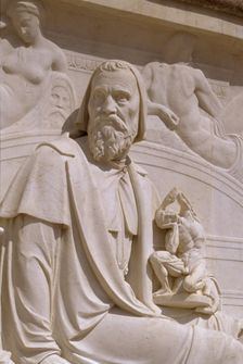 Detail from the Albert Memorial, Kensington Gardens, London, 1998. Creator: J Richards