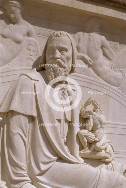 Detail from the Albert Memorial, Kensington Gardens, London, 1998. Creator: J Richards.