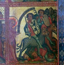 Detail from the Altar of the Apocalypse 14th century. Artist: Master Bertram of Hamburg
