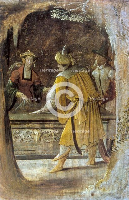 Detail from the altarpiece of St Anthony, 16th century. Artist: Anon
