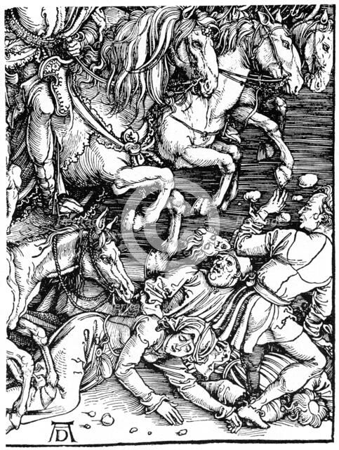 Detail from the 'Apocalypse', 1498 (1964). Artist: Anon