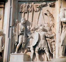 Detail from the arch of Constantine, 3rd century