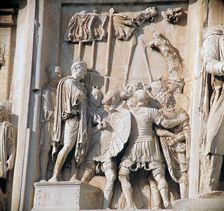 Detail from the arch of Constantine, 3rd century
