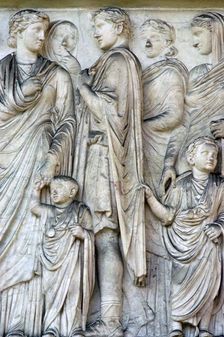 Detail from the Ara Pacis (Altar of peace), 2nd century BC