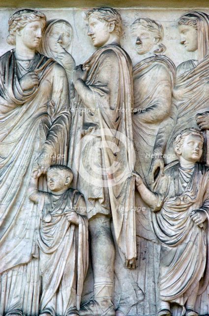 Detail from the Ara Pacis (Altar of peace), 2nd century BC. Artist: Unknown