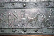 Detail from the Balawat Gates, made for Shalmeneser III, Neo-Assyrian, c858-824 BC