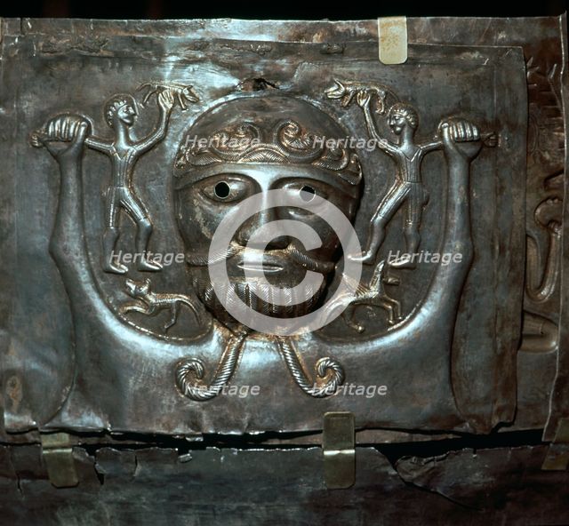 Detail from the Celtic Gundestrop Cauldron, 3rd century. Artist: Unknown