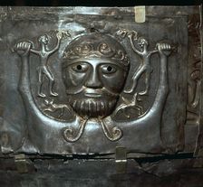 Detail from the Celtic Gundestrop Cauldron, 3rd century