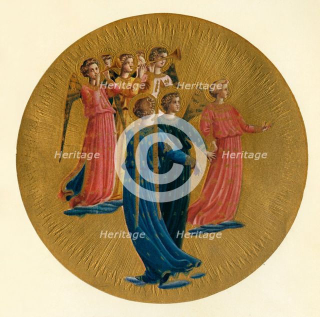 'Detail from the Coronation of the Virgin', 15th century, (c1909). Artist: Fra Angelico.