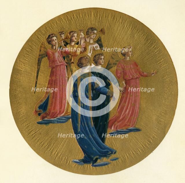 'Detail from the Coronation of the Virgin', 15th century, (c1909). Artist: Fra Angelico.