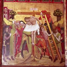 Detail from the Descent from the Cross. North German School, 1435-1440