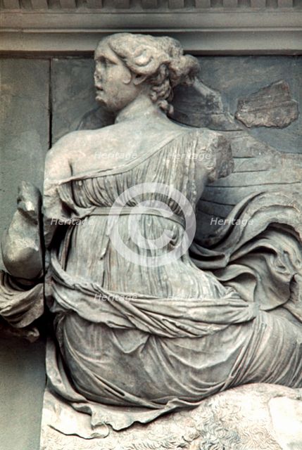 Detail from the Great Frieze of the Pergamon Altar, 180-159 BC. Artist: Unknown