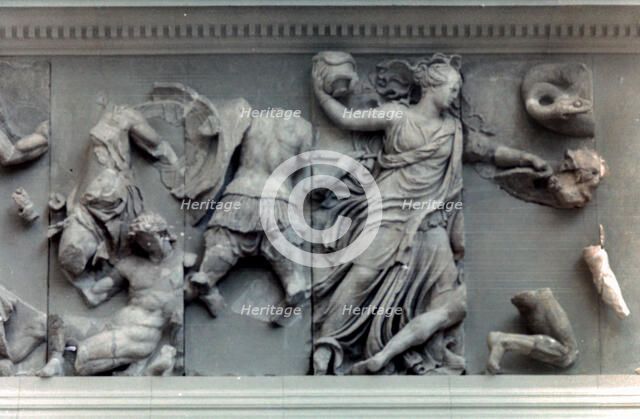 Detail from the Great Frieze of the Pergamon Altar, 180-159 BC. Artist: Unknown