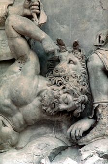 Detail from the Great Frieze of the Pergamon Altar, 180-159 BC