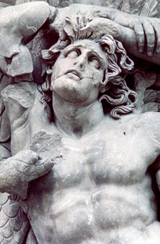 Detail from the Great Frieze of the Pergamon Altar, 180-159 BC