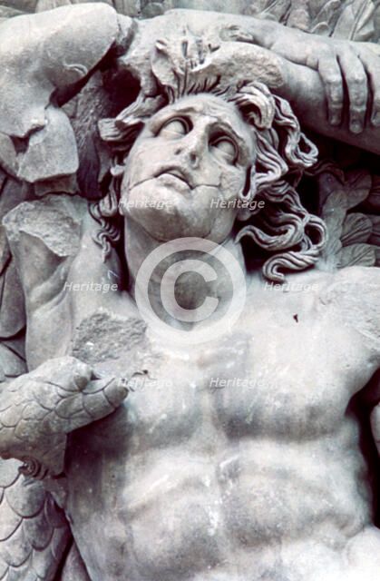 Detail from the Great Frieze of the Pergamon Altar, 180-159 BC. Artist: Unknown