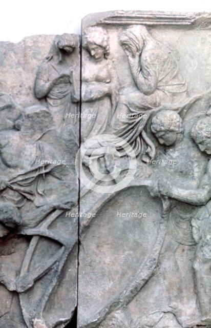 Detail from the Great Frieze of the Pergamon Altar, 180-159 BC. Artist: Unknown