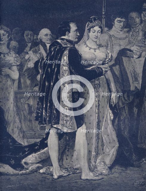 'Detail from the Religious Marriage of Napoleon and Maria Louisa', 2 April 1810, (1896).  Artist: JW Evans.